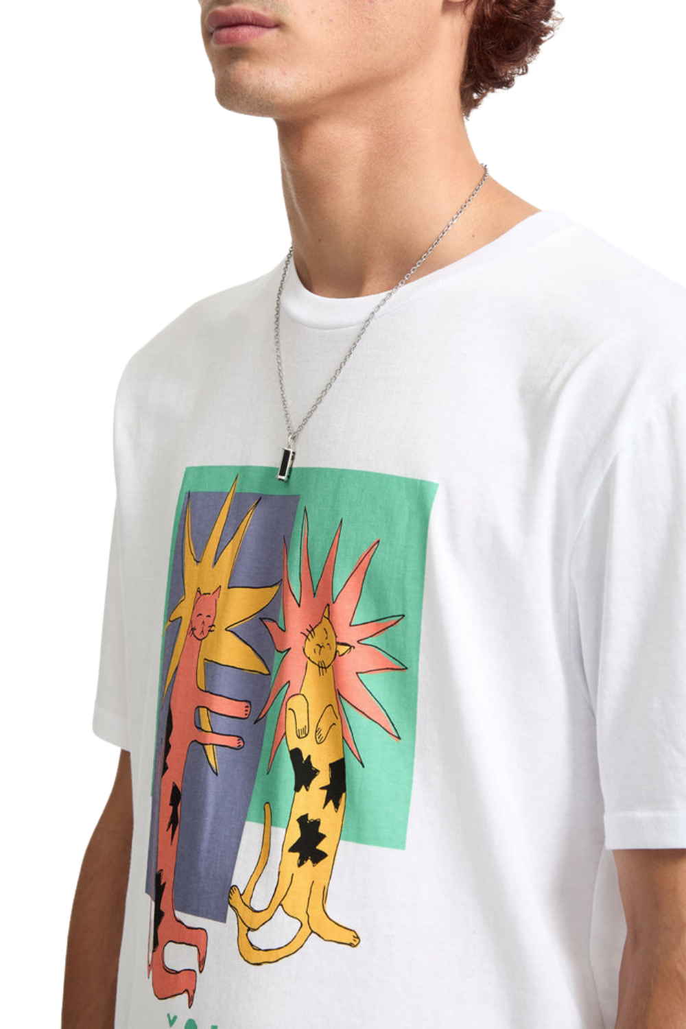 Volcom Longo Cats Short Sleeve T-Shirt White