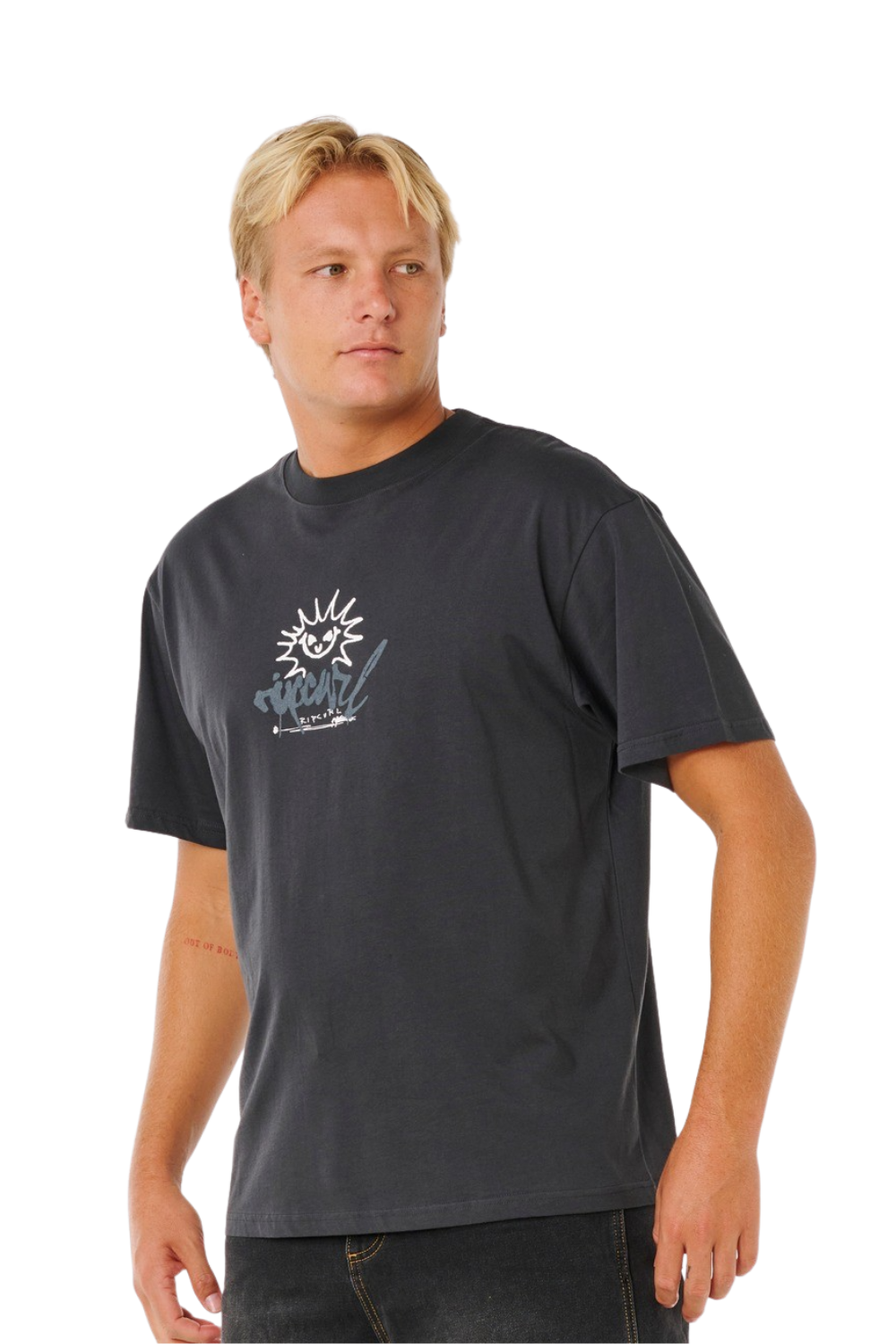 Rip Curl Inner Visions Rotten Sun Mens T-Shirt Washed Black