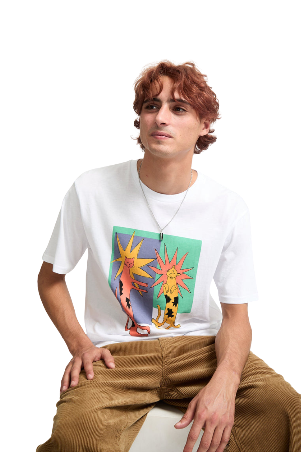 Volcom Longo Cats Short Sleeve T-Shirt White