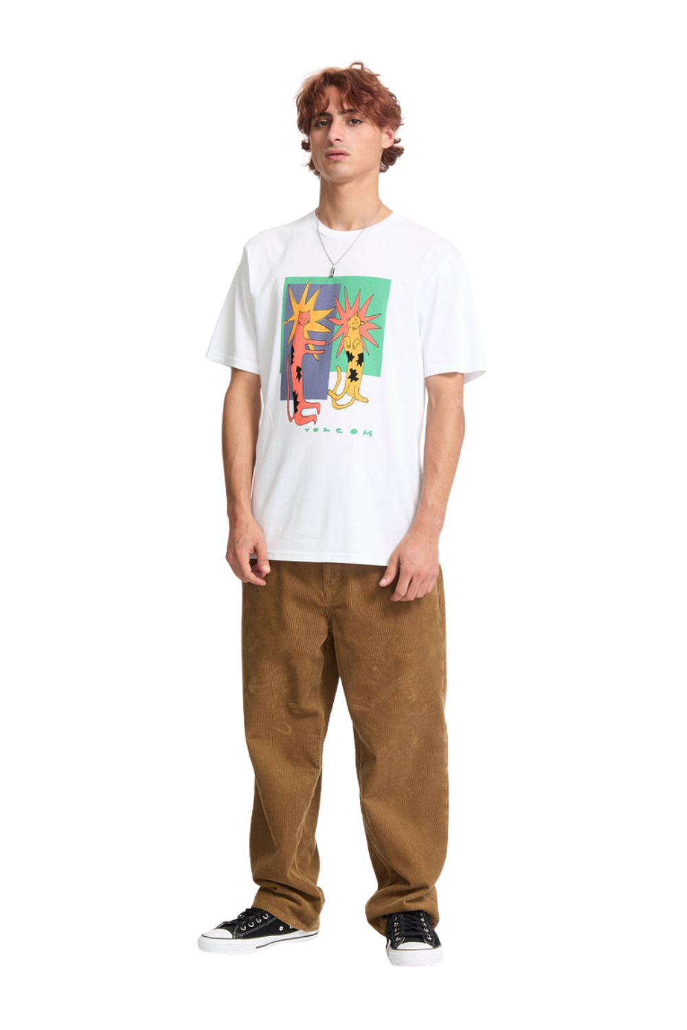 Volcom Longo Cats Short Sleeve T-Shirt White