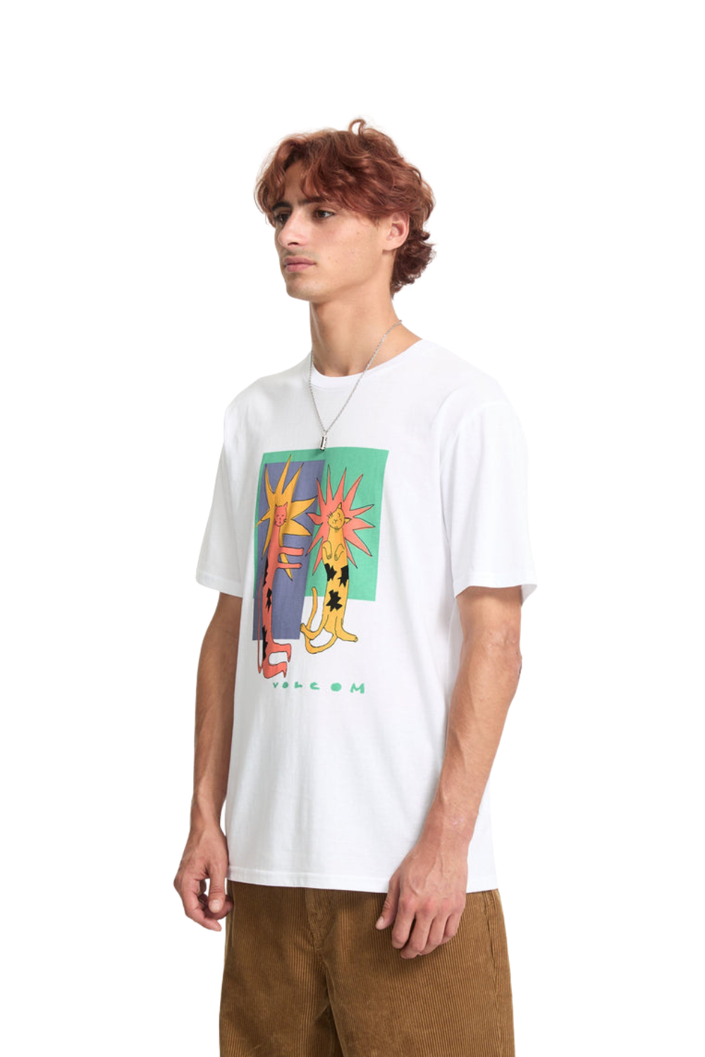 Volcom Longo Cats Short Sleeve T-Shirt White