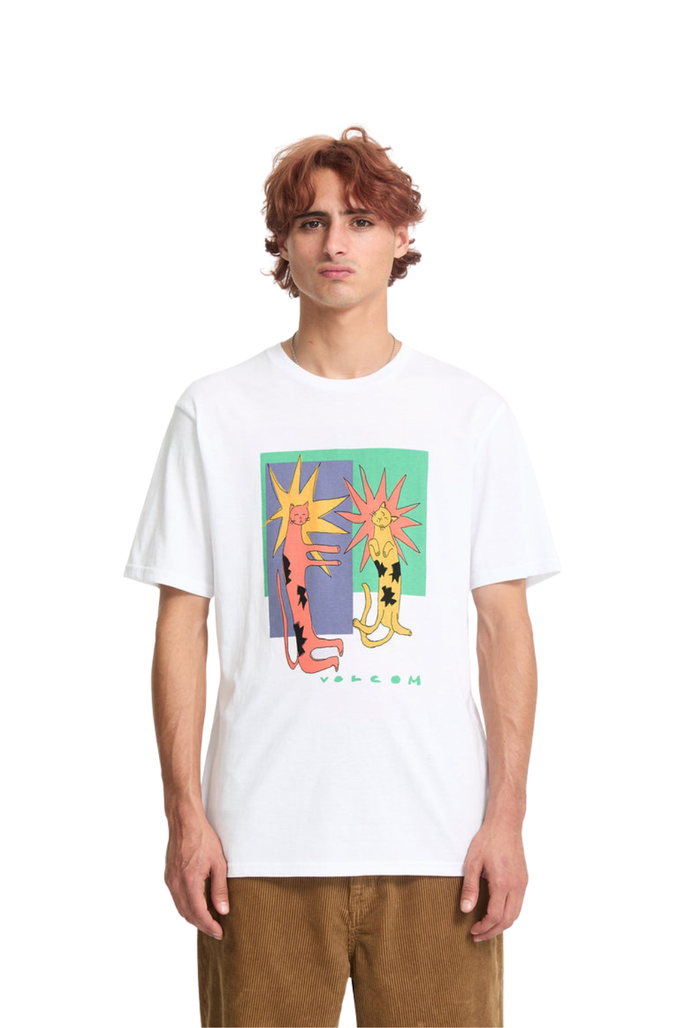 Volcom Longo Cats Short Sleeve T-Shirt White