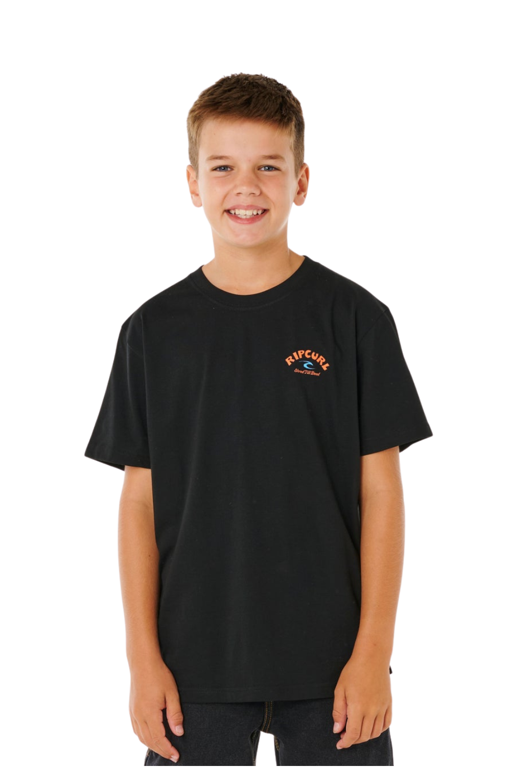 Rip Curl Shred Til Boys T-Shirt Black