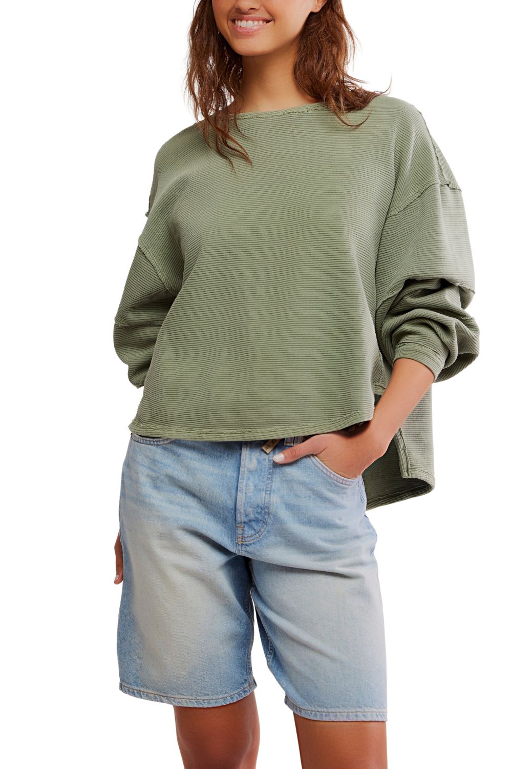 Free people Total Eclipse Tee Moss