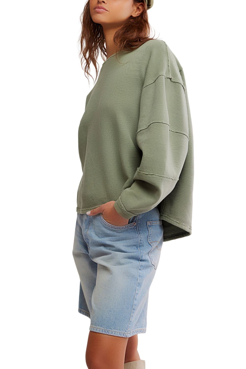 Free people Total Eclipse Tee Moss