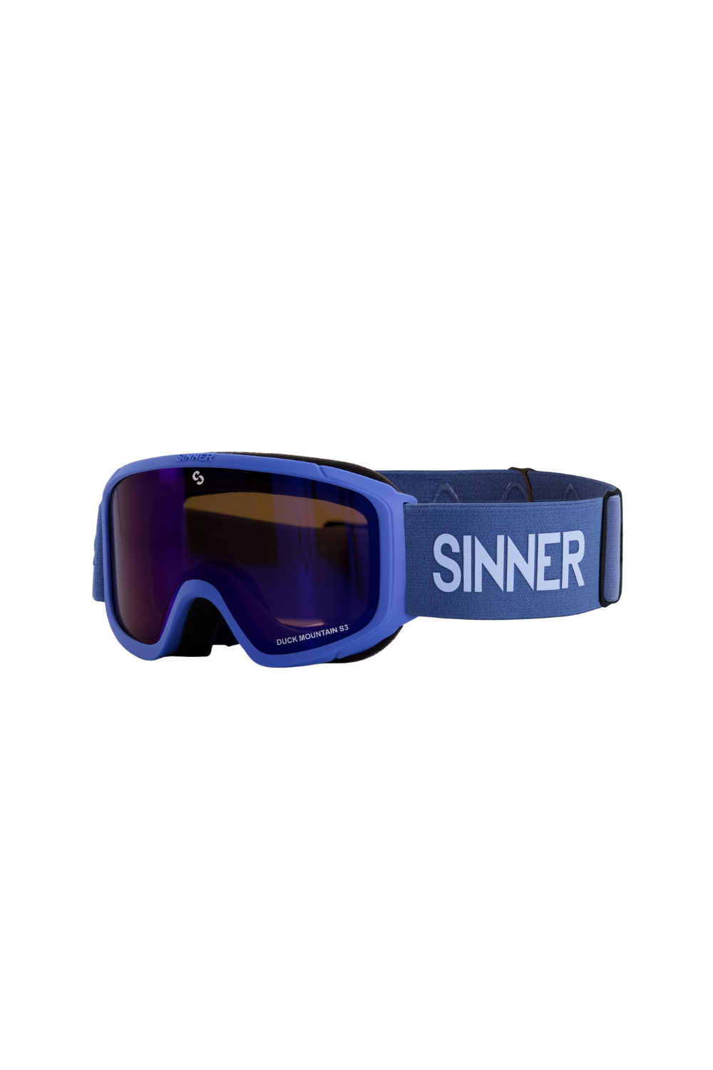 Sinner Duck Mountain Kids Snow Goggles Matte Navy Blue