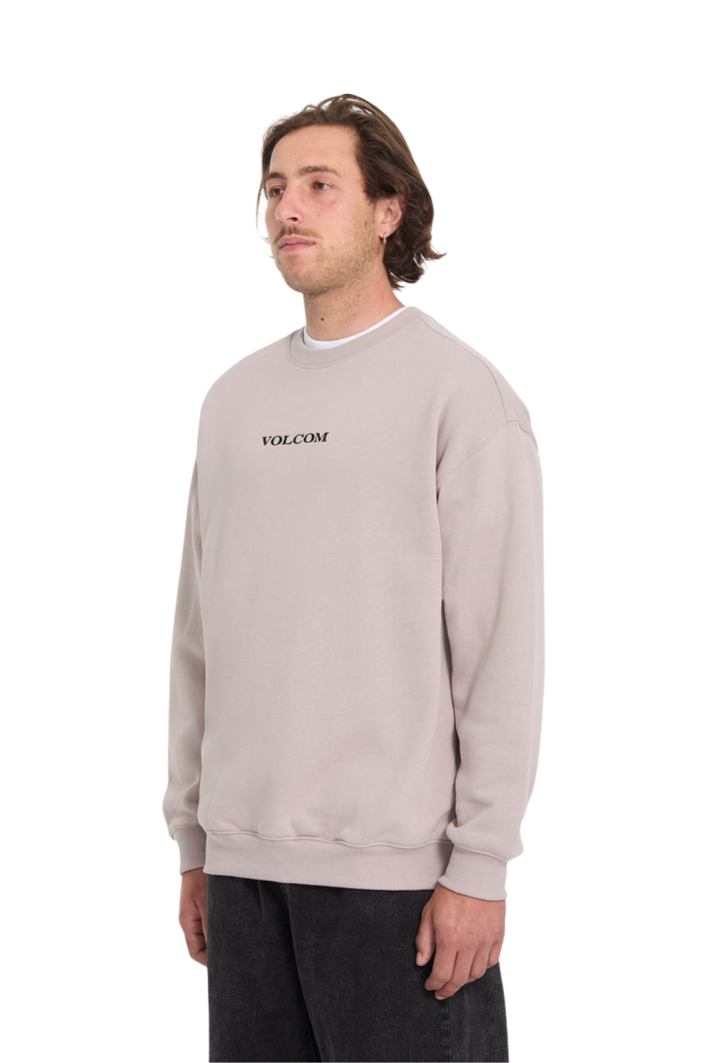 Volcom Stone Mens Sweatshirt Bark Brown