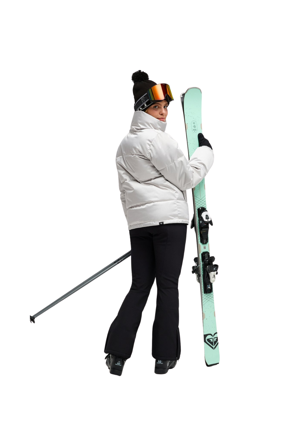 Roxy Snow Winter Rebel Womens Technical Ski & Snowboard Jacket Silver
