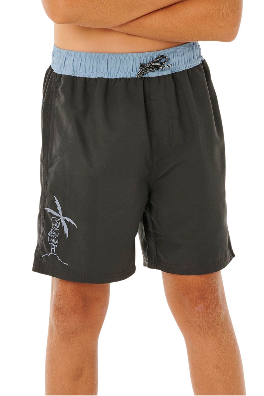 Rip Curl Eternal Shred Block Boys Volley Boardshorts Washed Black