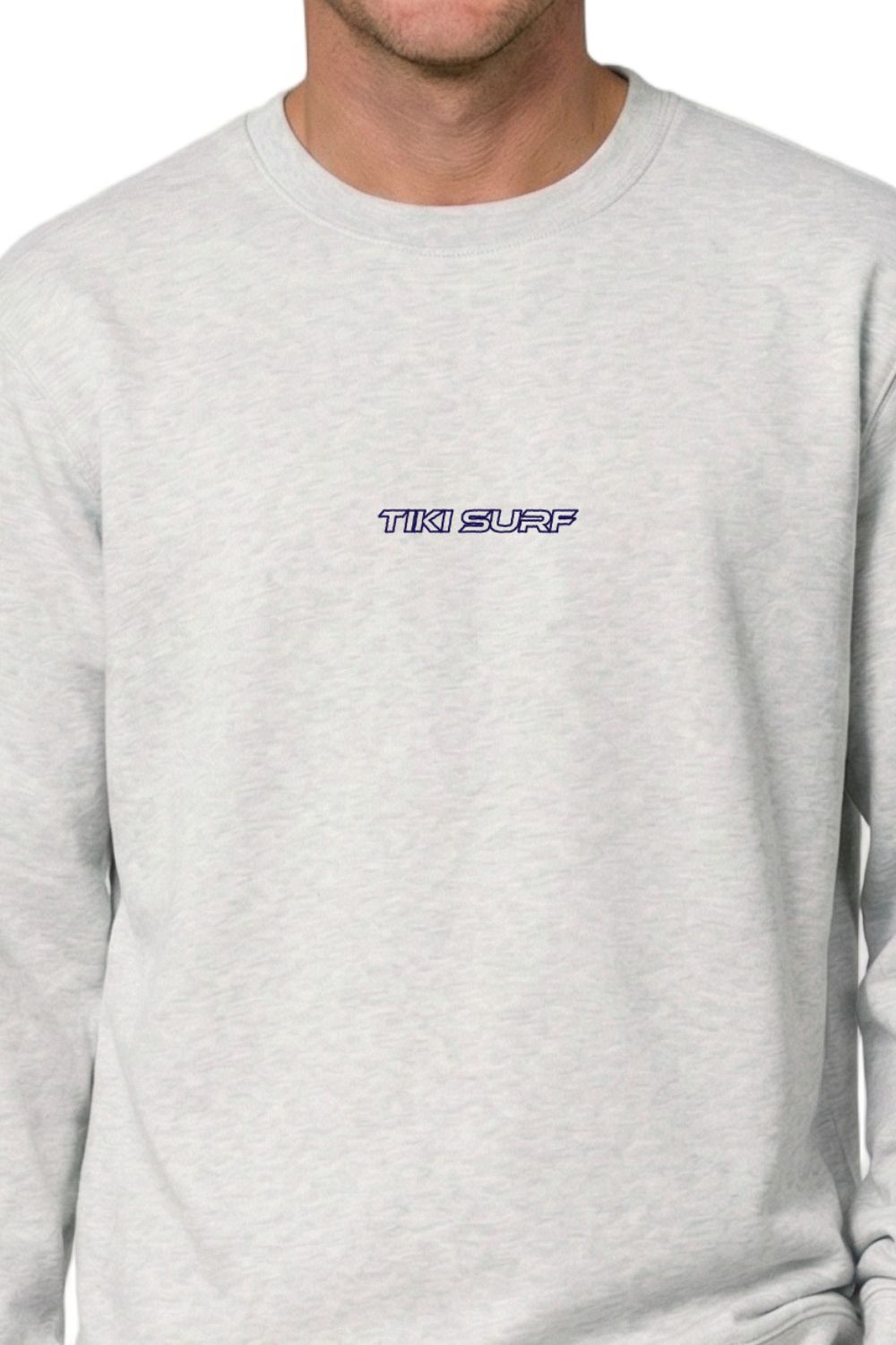 Tiki Last Wave Mens Sweatshirt Cool Heather Grey