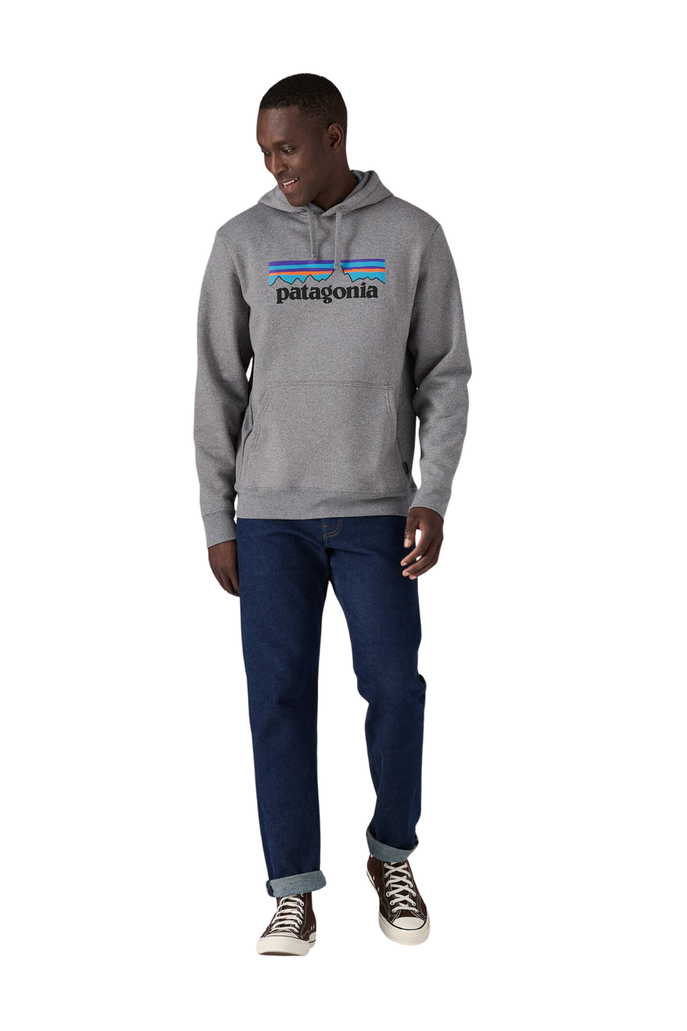 Patagonia Mens P-6 Logo Uprisal Hoodie Gravel Heather