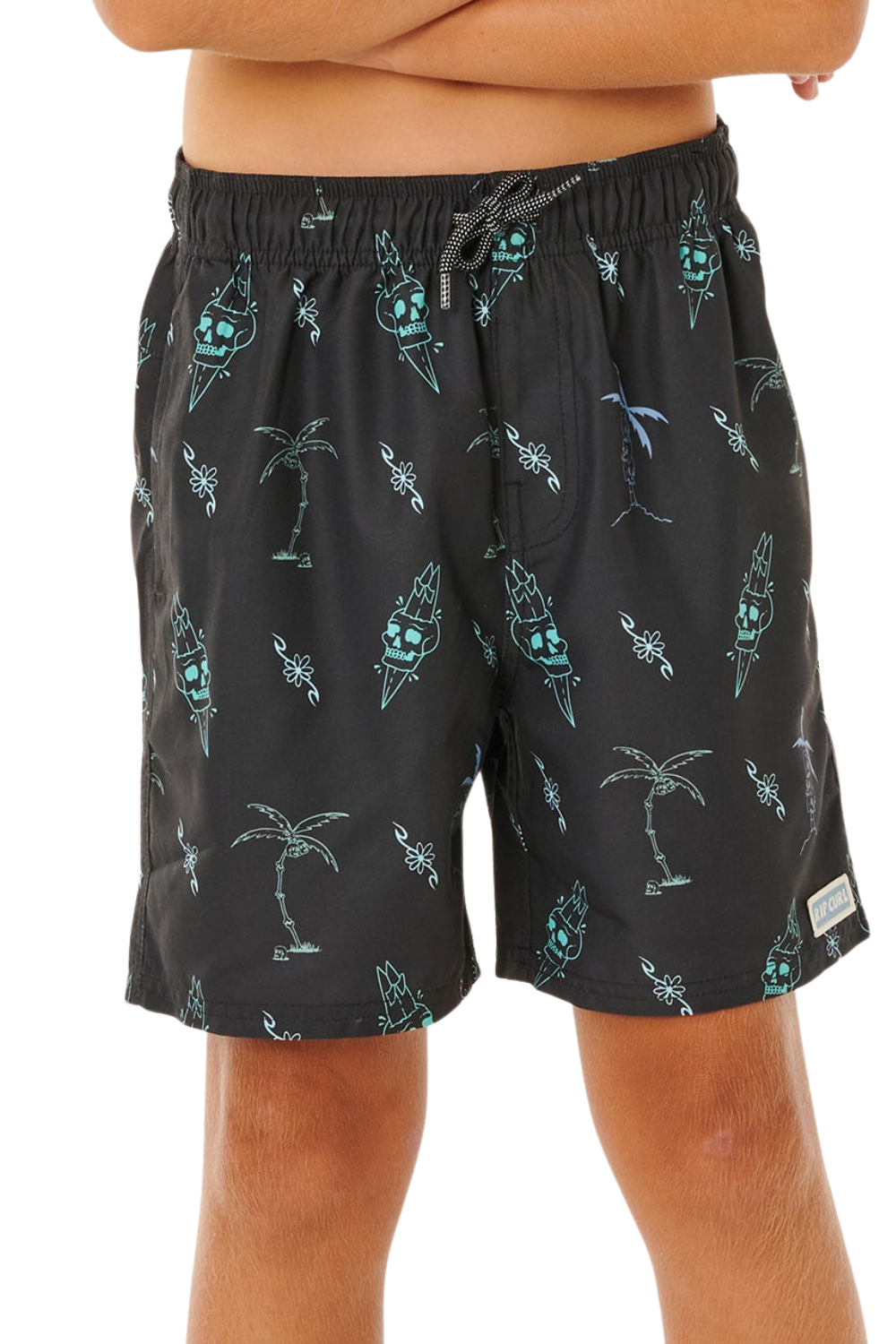Rip Curl Eternal Shred Boys Mesh Volley Boardshorts Washed Black