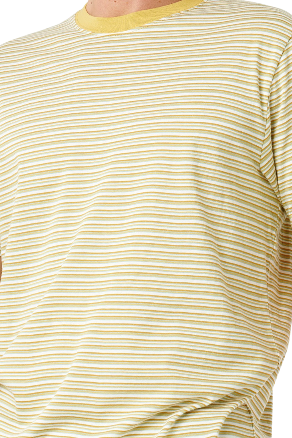 Rip Curl Artist Of The Search Mens Stripe T-Shirt Bone