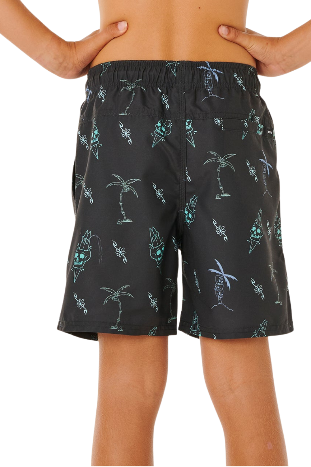 Rip Curl Eternal Shred Boys Mesh Volley Boardshorts Washed Black