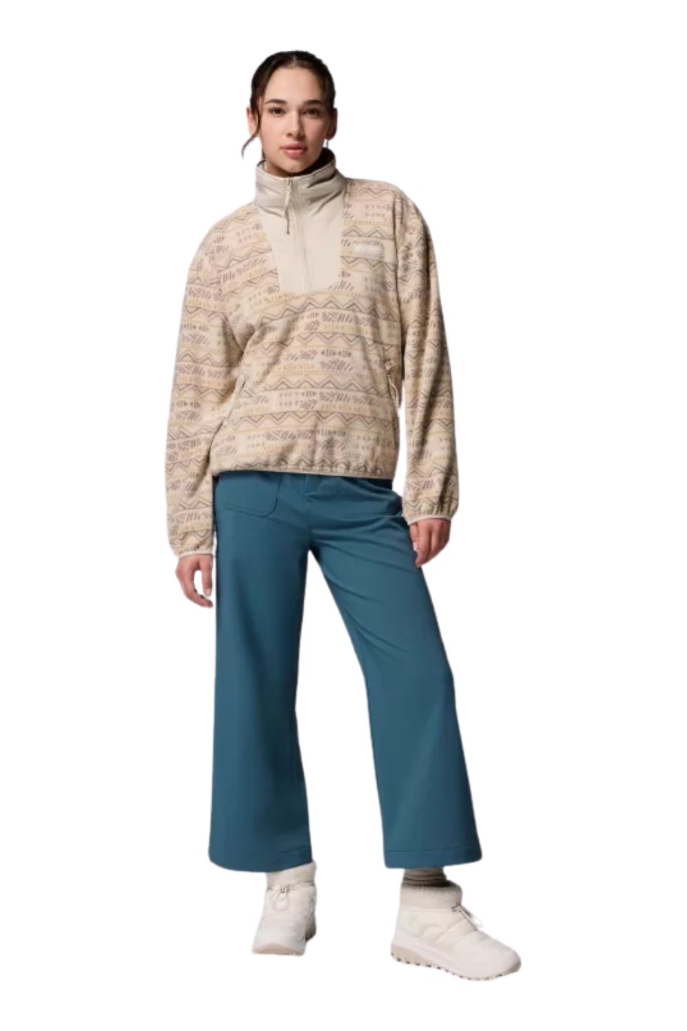 Columbia Sequoia Grove Printed Half Zip Fleece Dark Stone Horizons