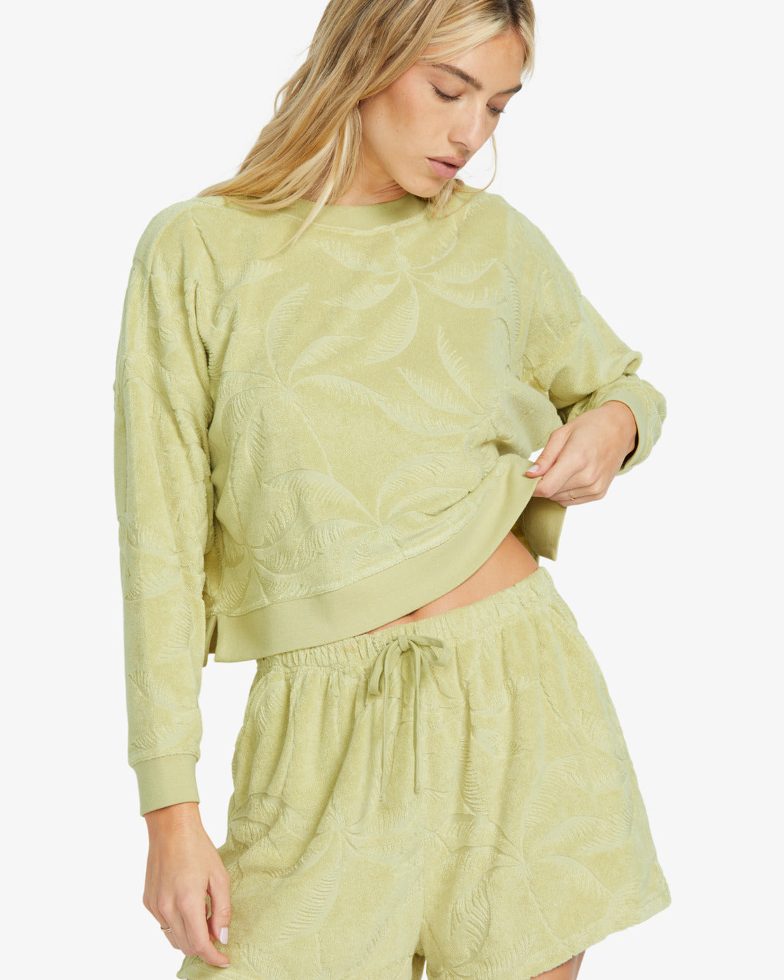 Billabong Sun Tempo Crew Fleece Wasabi