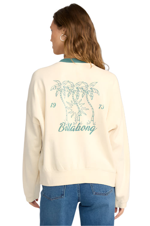Billabong Triple Palms Crew Fleece Whitecap