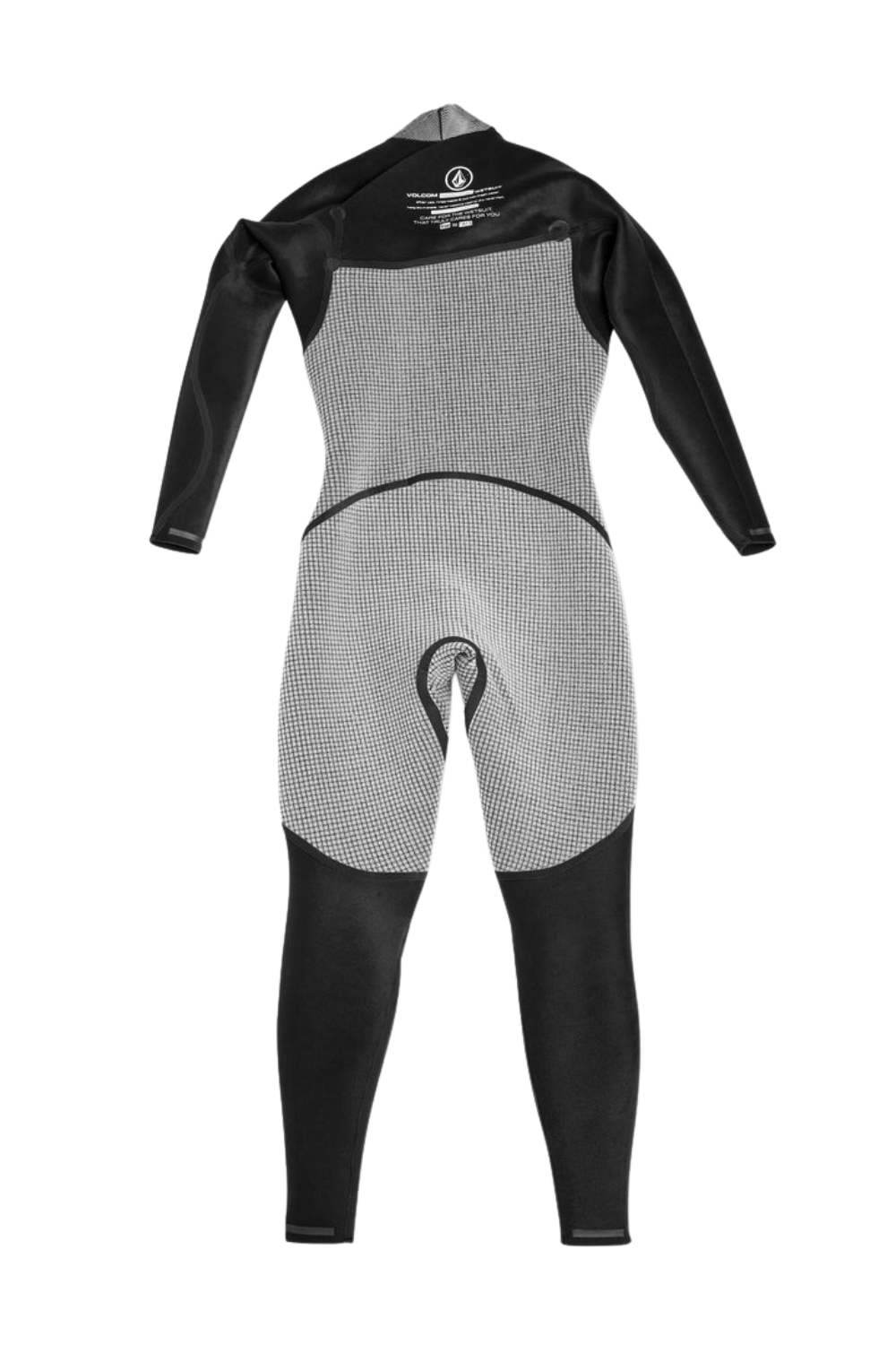 Volcom Mens Modulator 3/2mm Chest Zip Wetsuit Black