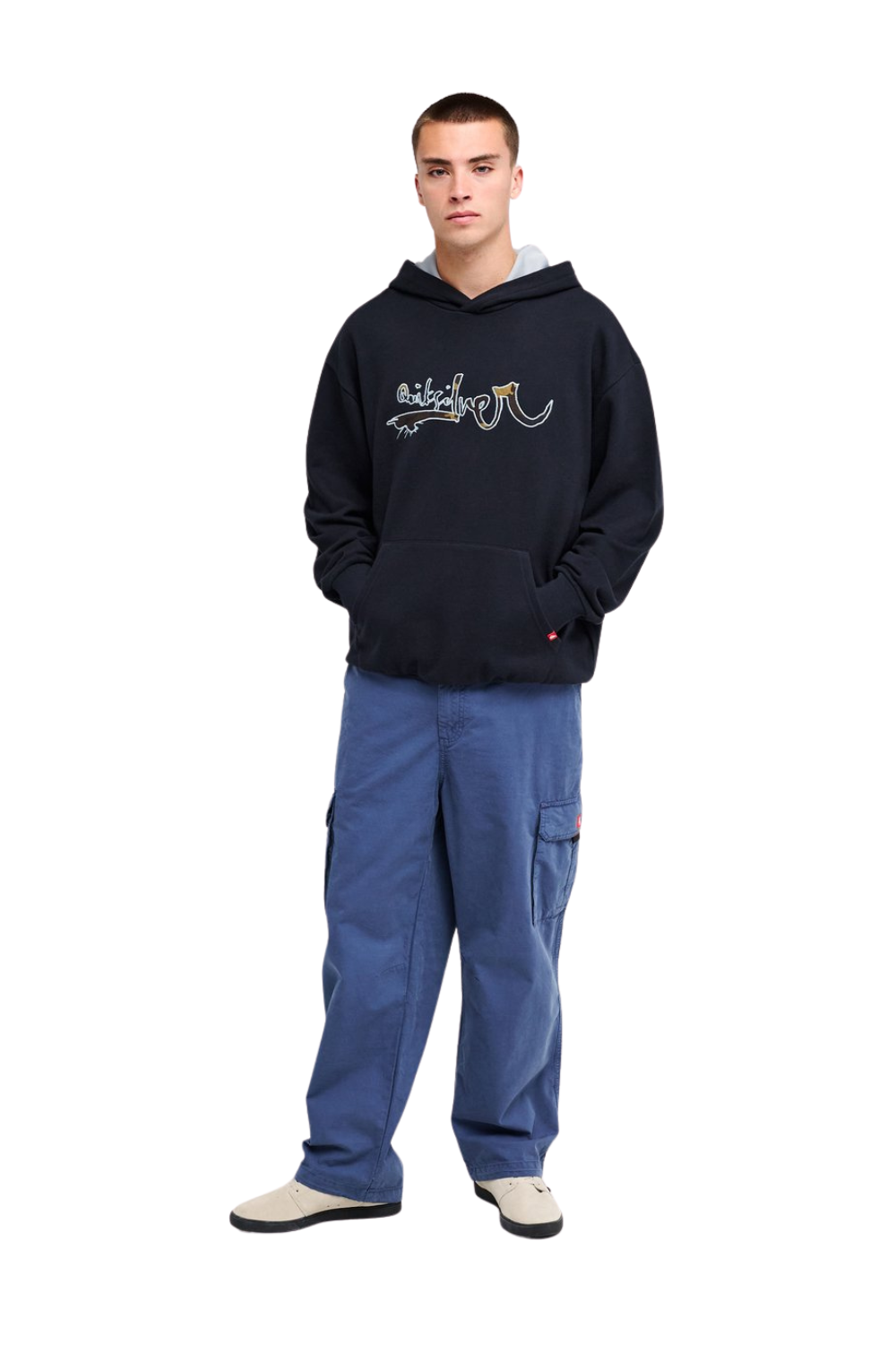 Quiksilver Young Guns Vortex Mens Hoodie Black