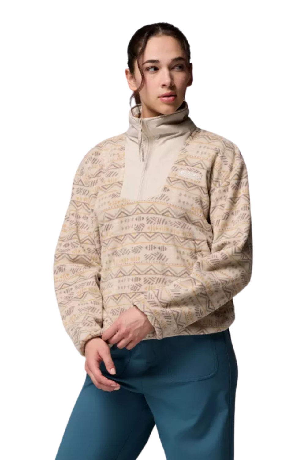 Columbia Sequoia Grove Printed Half Zip Fleece Dark Stone Horizons