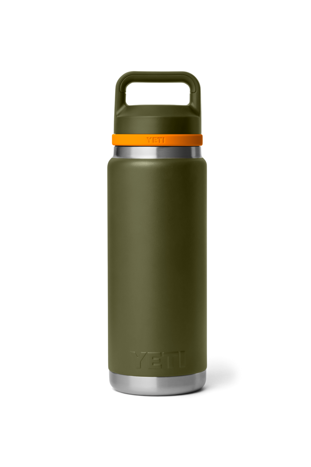 Yeti Rambler 26 Oz Bottle With Chug Cap Olive/King Crab Orange