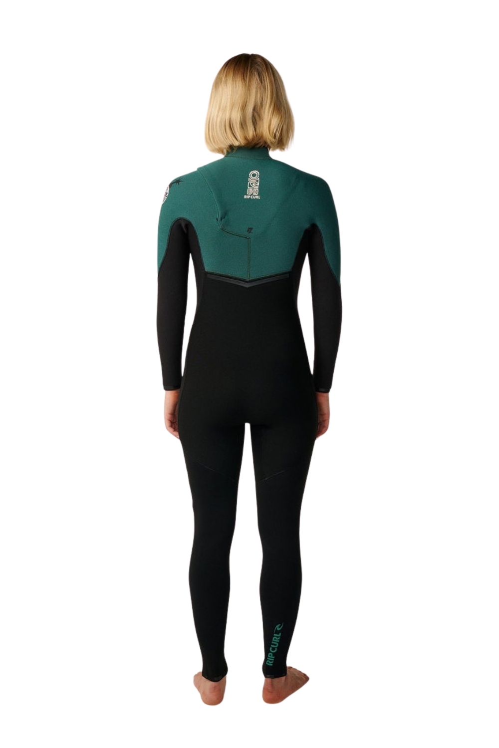Rip Curl E-Bomb 5/3mm Womens Wetsuit Zip Free Dark Green