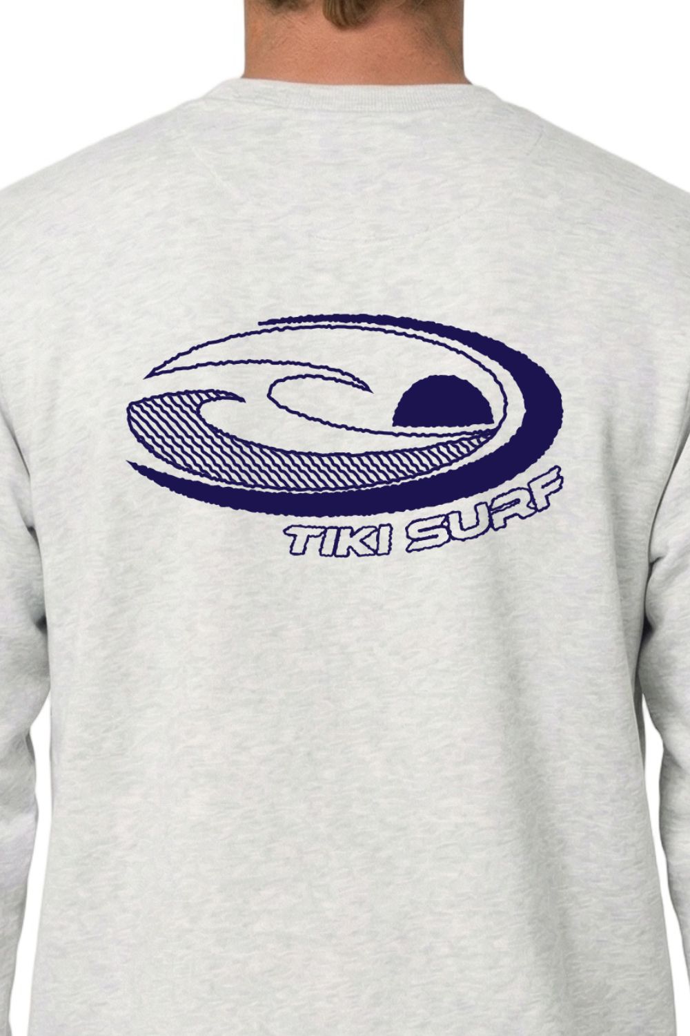 Tiki Last Wave Mens Sweatshirt Cool Heather Grey