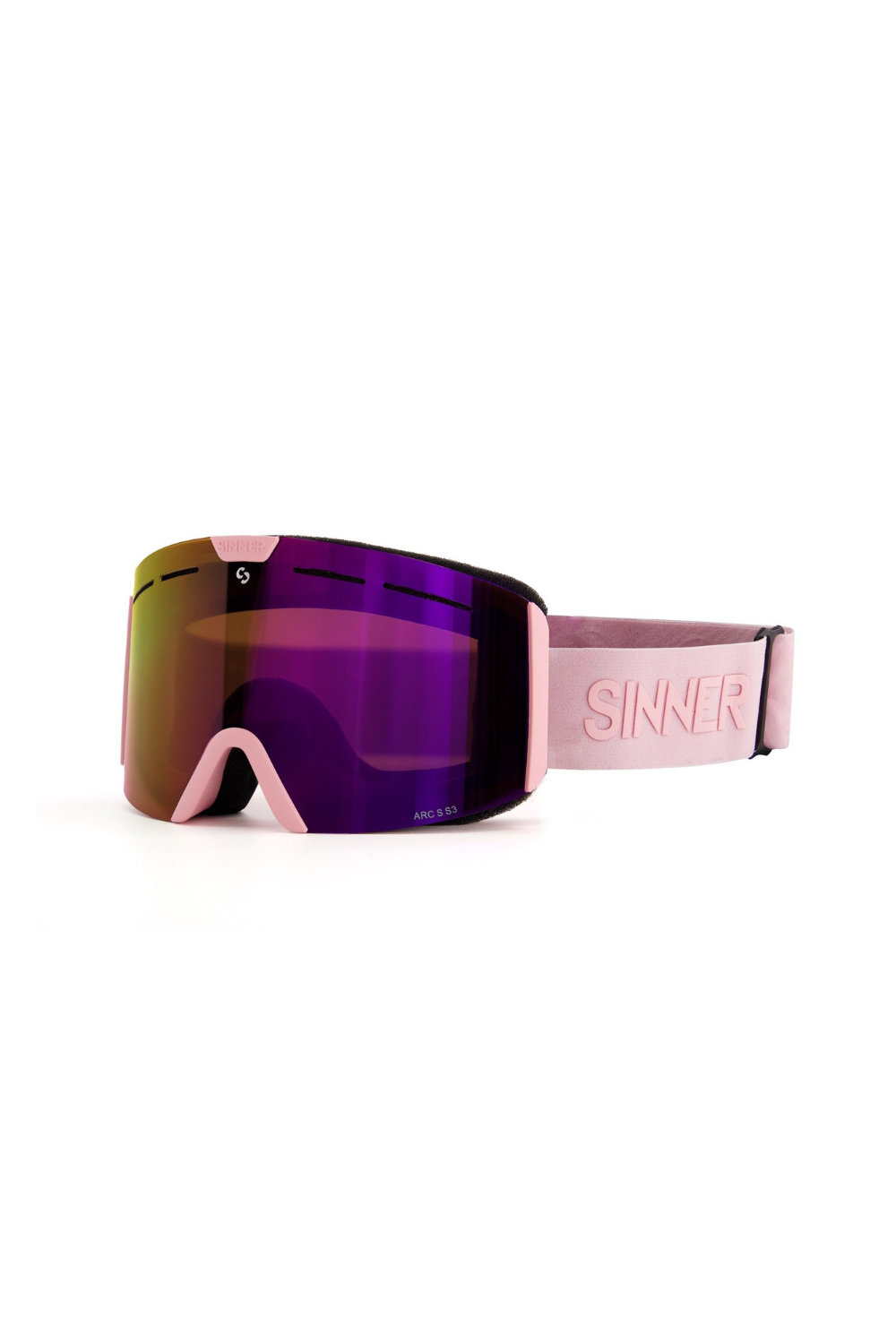 sinner goggles Sinner Arc S Snow Goggles Matte Light Pink