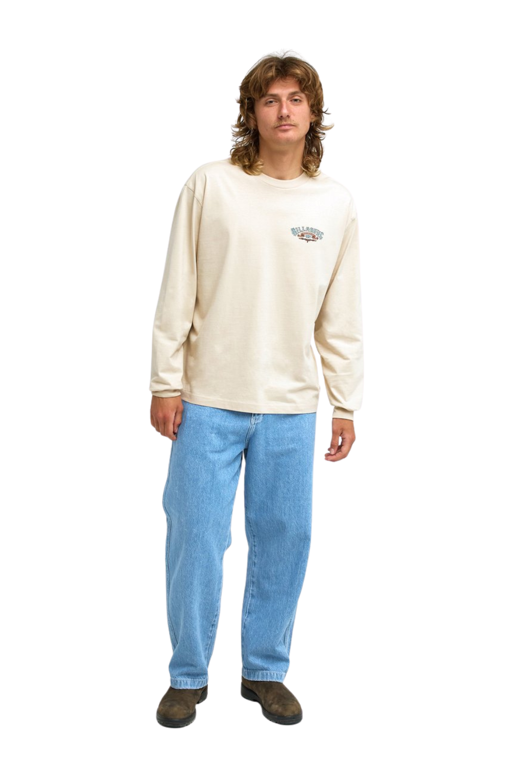 Billabong Heritage OG Mens Longsleeve T-Shirt Oatmeal