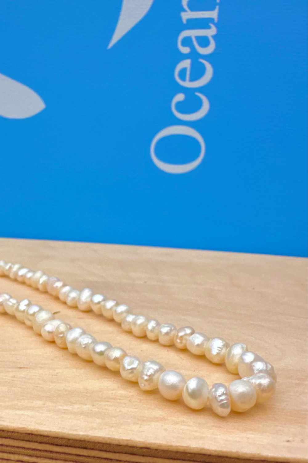 Ocean Jewel Freshwater Pearl Necklace Gold Closure