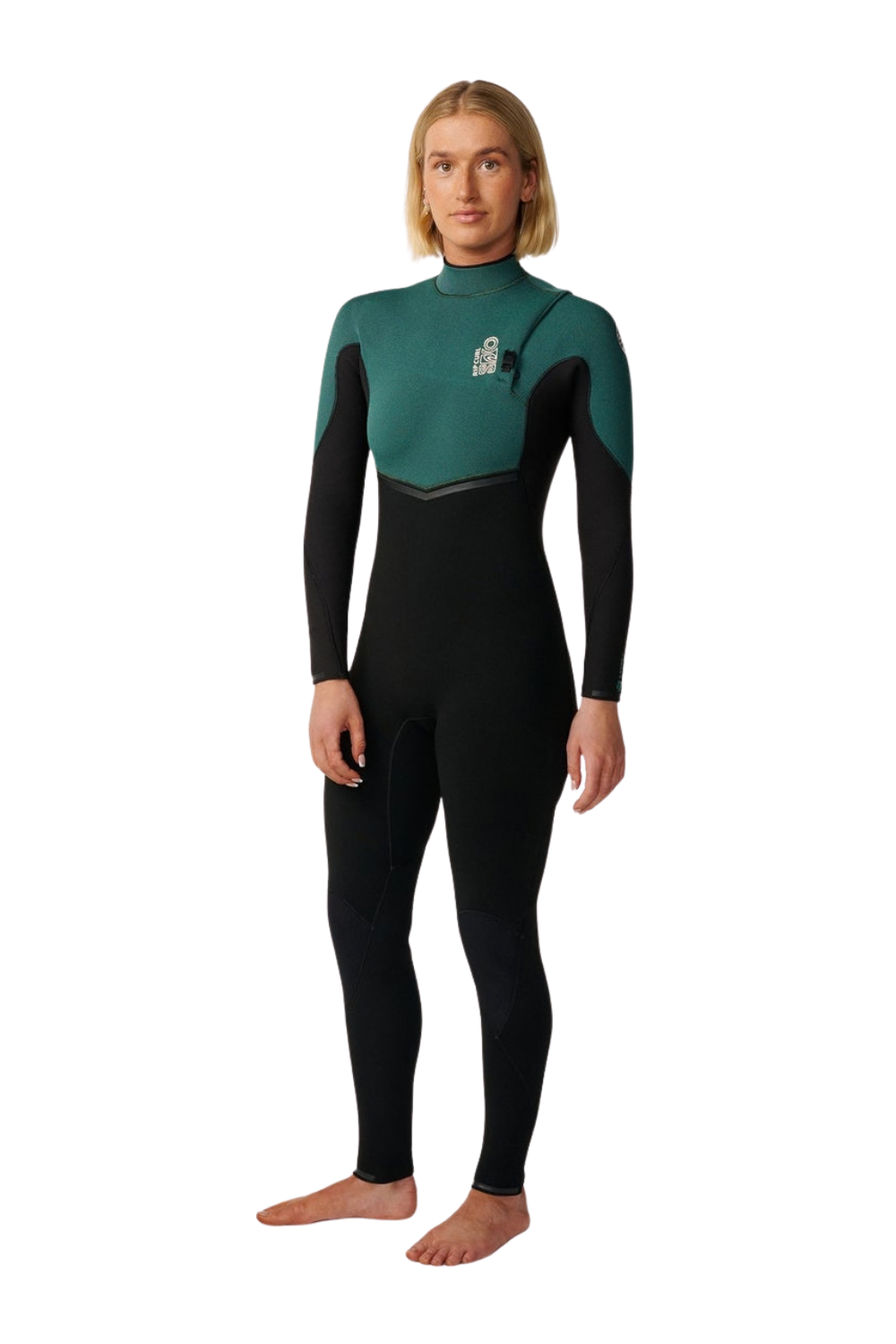 Rip Curl E-Bomb 5/3mm Womens Wetsuit Zip Free Dark Green