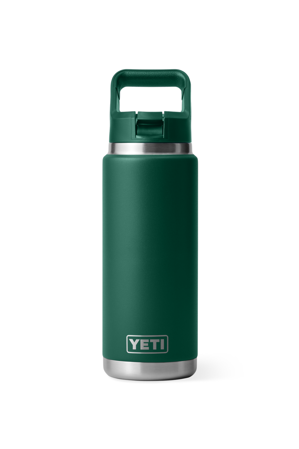 Yeti Rambler 26 Oz Straw Bottle Black Forest Green