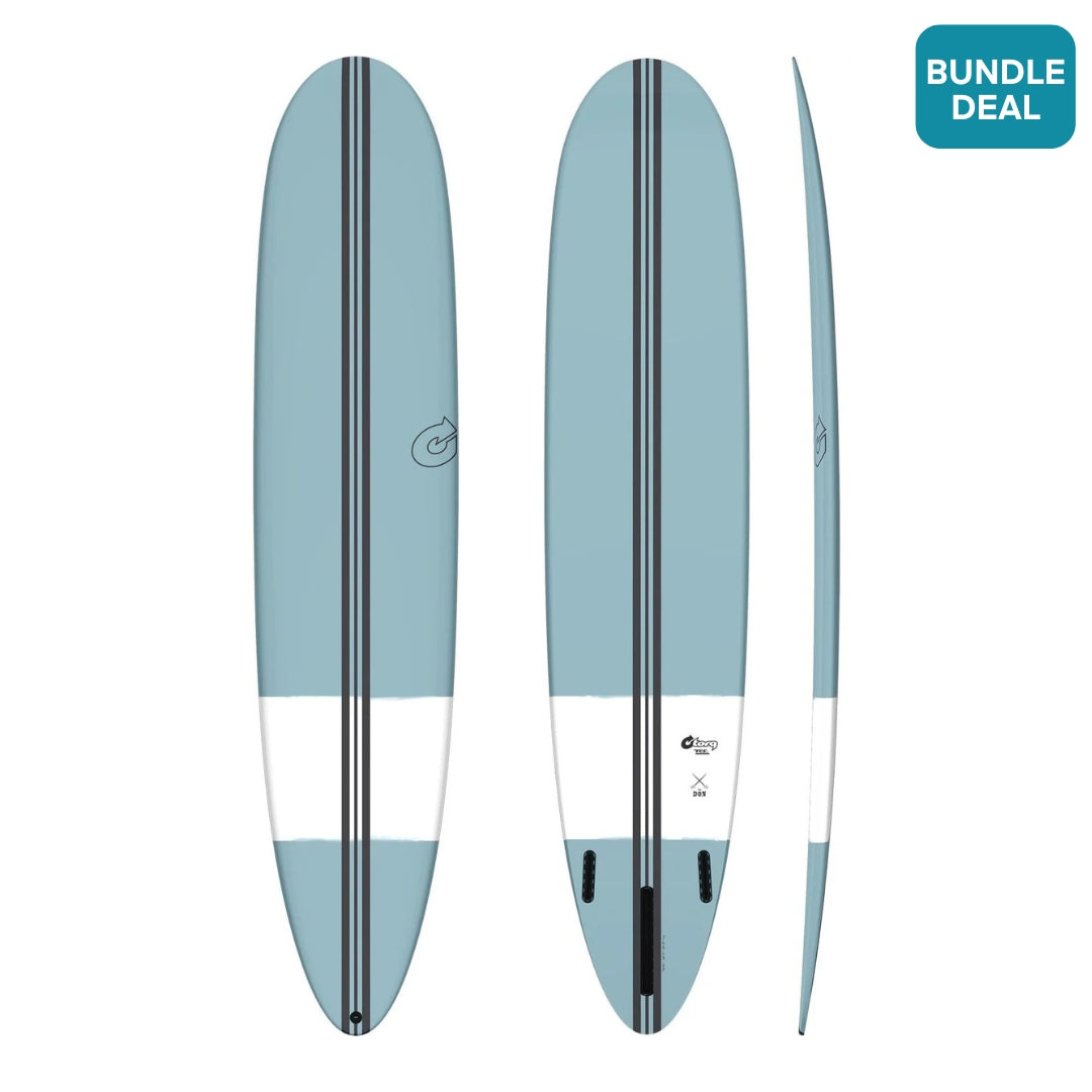 Torq TEC The Don Surfboard Ice Blue/White