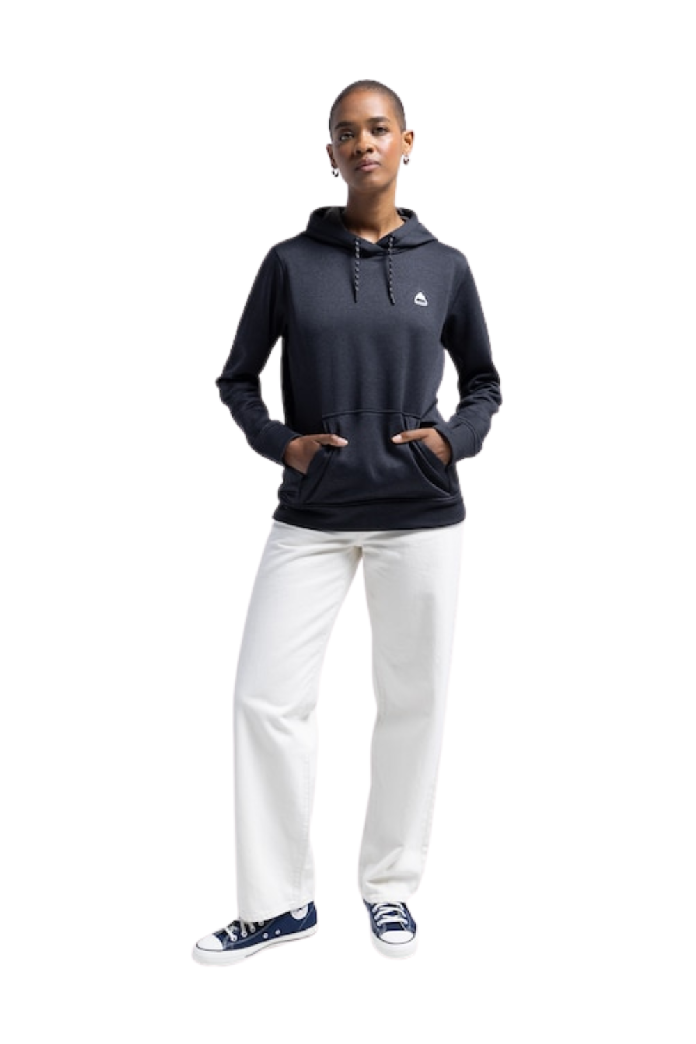 Burton Womens Oak Pullover Hoodie True Black Heather