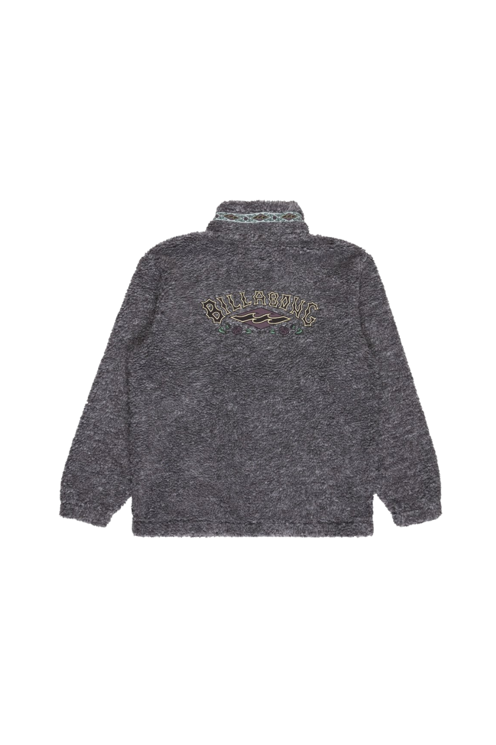 Billabong Since 73 Tombstone Mens Half Zip Sherpa Fleece Raven
