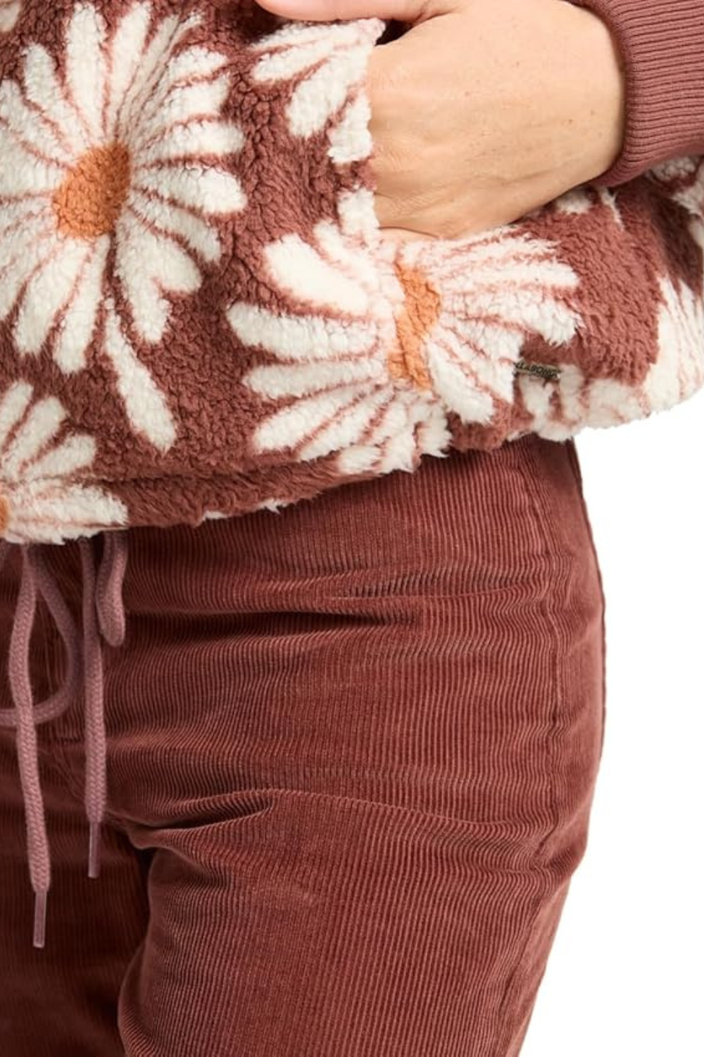 Billabong Time Off Half Zip Polar Fleece Espresso