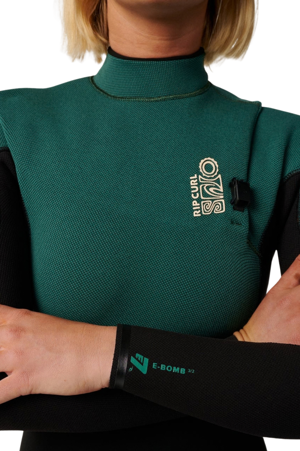 Rip Curl E-Bomb 5/3mm Womens Wetsuit Zip Free Dark Green