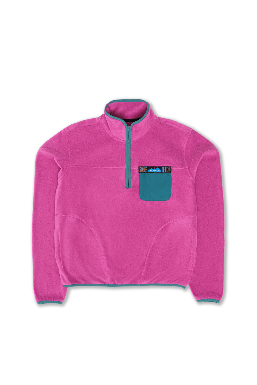 Kavu Hidden Hills Womens Quarter Zip Polar Fleece Soft Plum