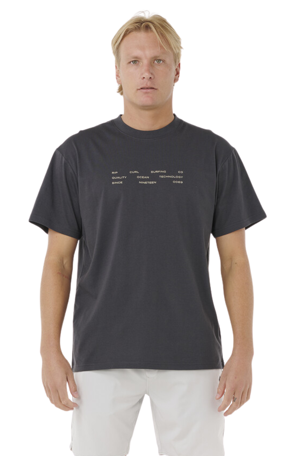 Rip Curl Vaporcool 3 Stacks T-Shirt Washed Black