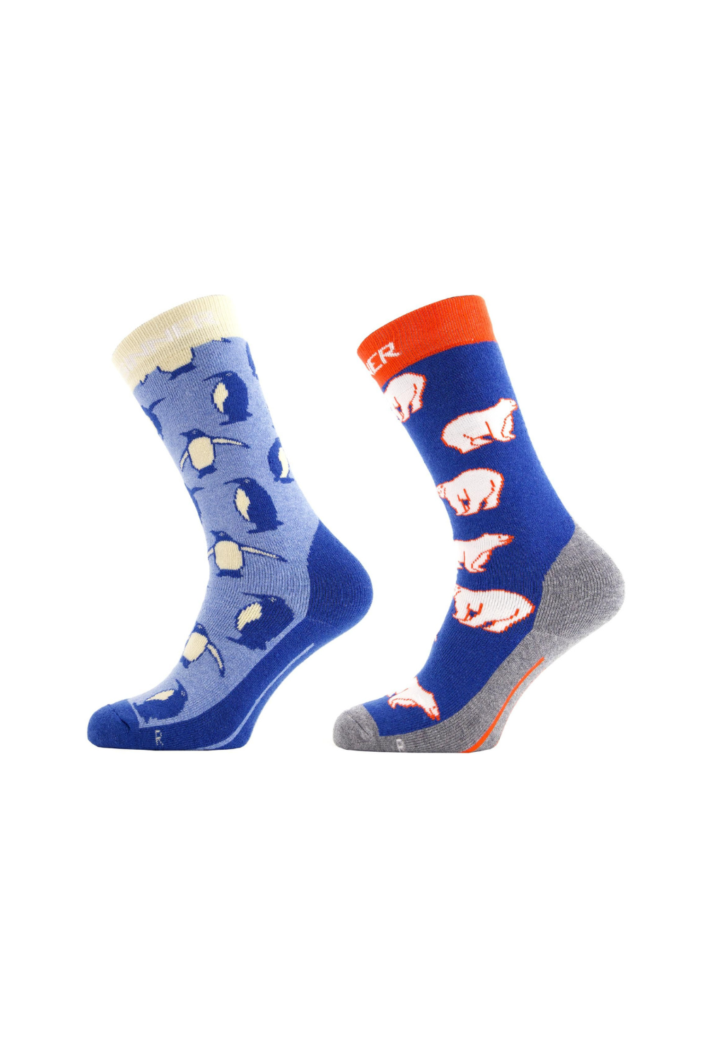 Sinner Kids Snow Animal Ski Socks Light Blue/Blue