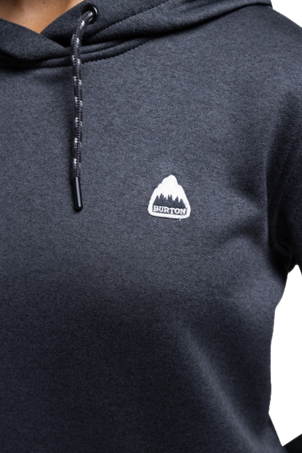 Burton Womens Oak Pullover Hoodie True Black Heather