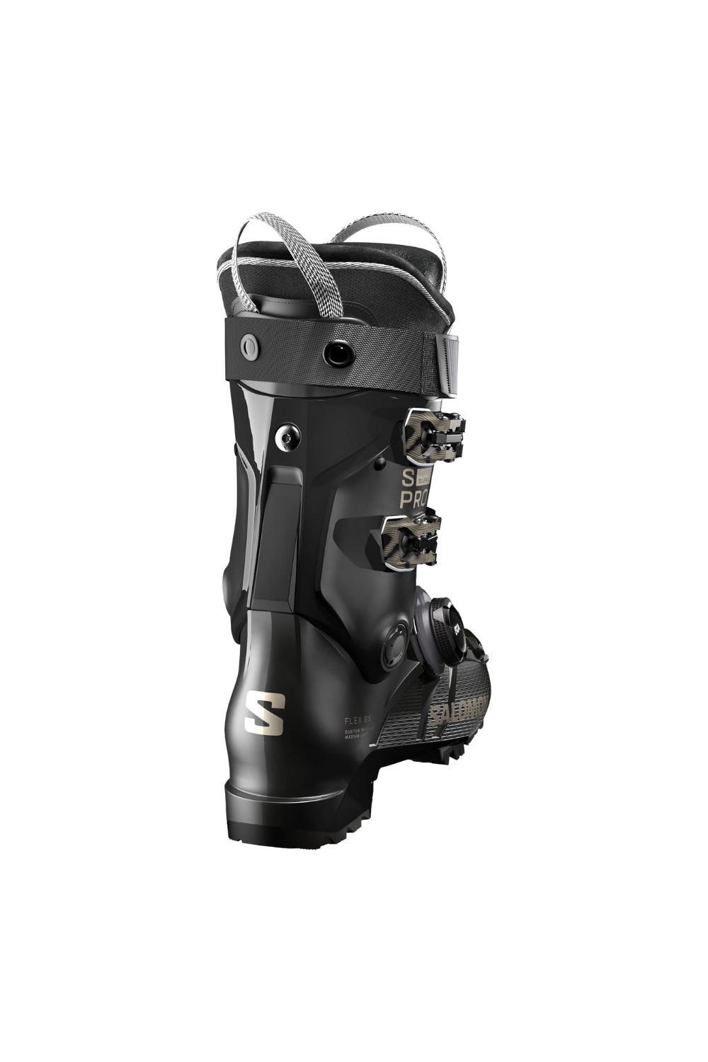 Salomon S/Pro Supra Boa 85 W Womens Ski Boots Black/Black/Light Bronze Metal