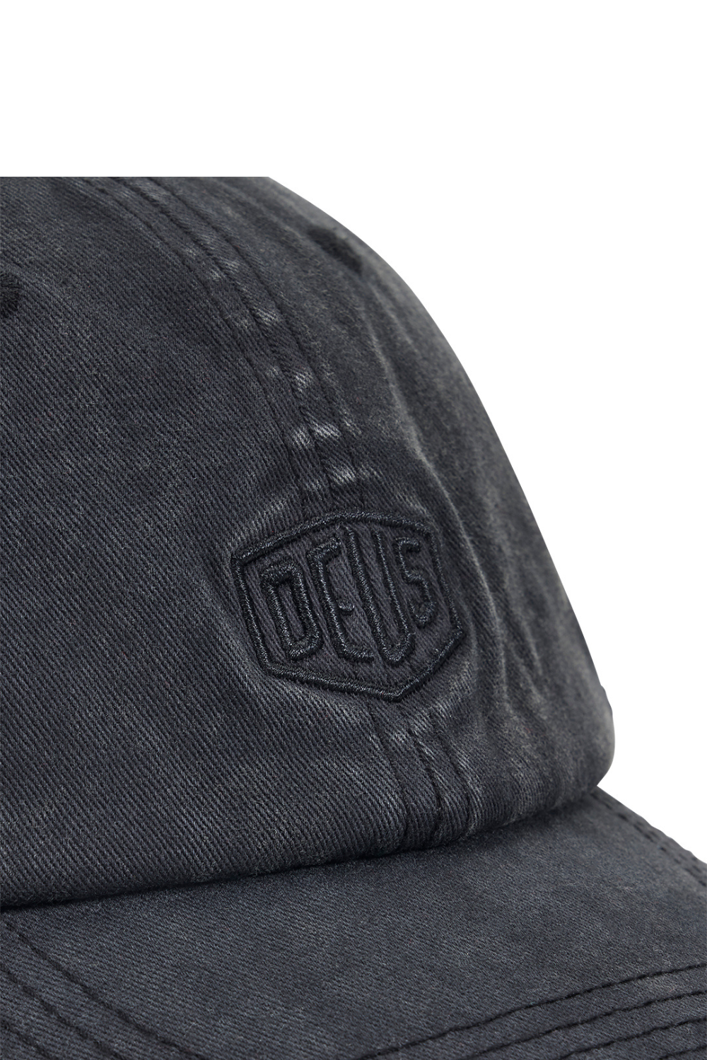 Deus Shield Garment Dyed Dad Cap Black