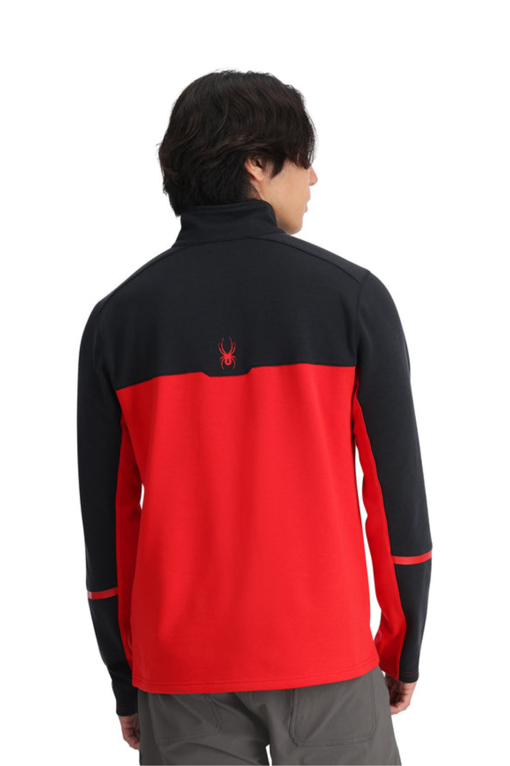 Spyder Mens Speed Half Zip Fleece Spyder Red