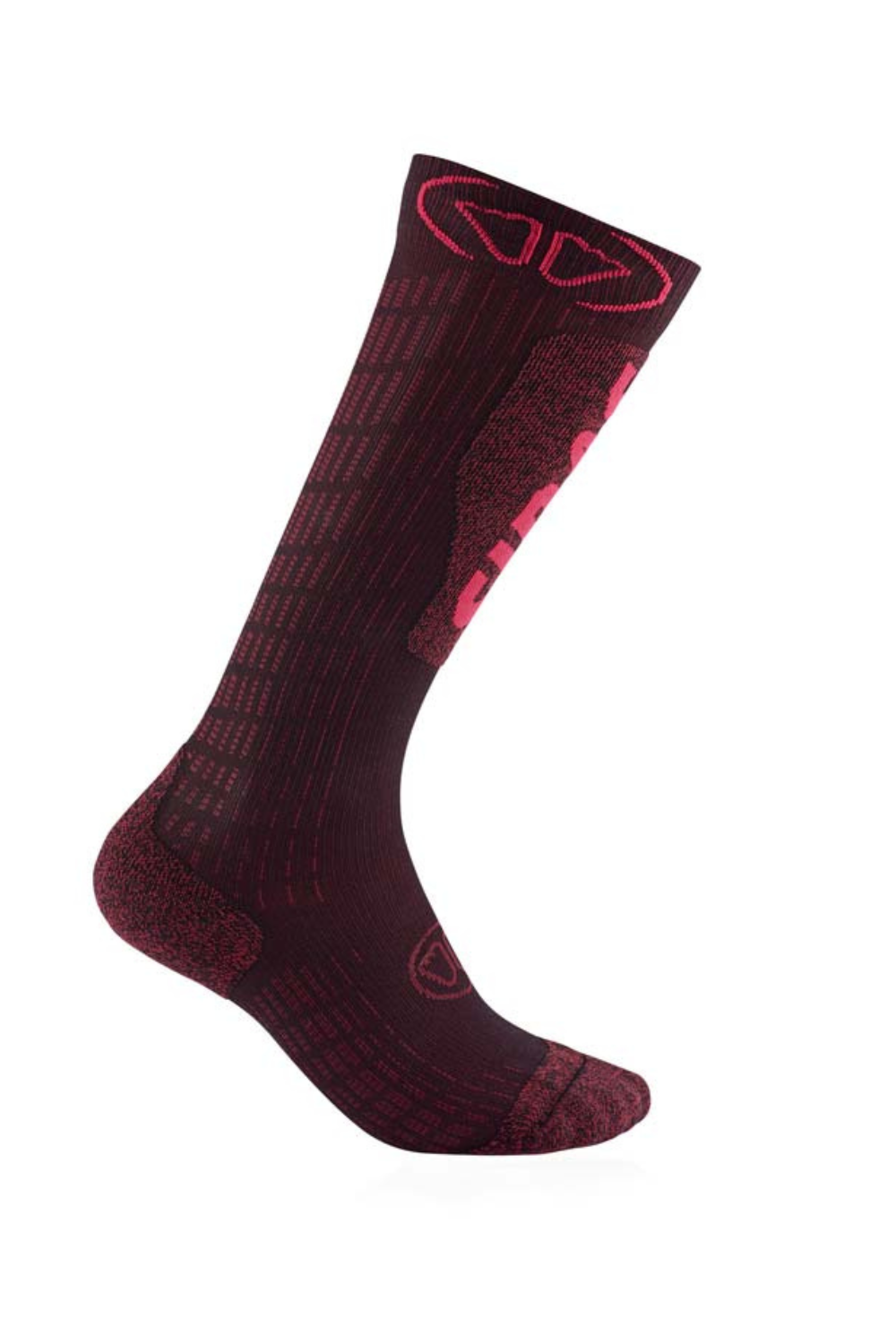 Sidas Ski Expert Womens Socks Burgendy
