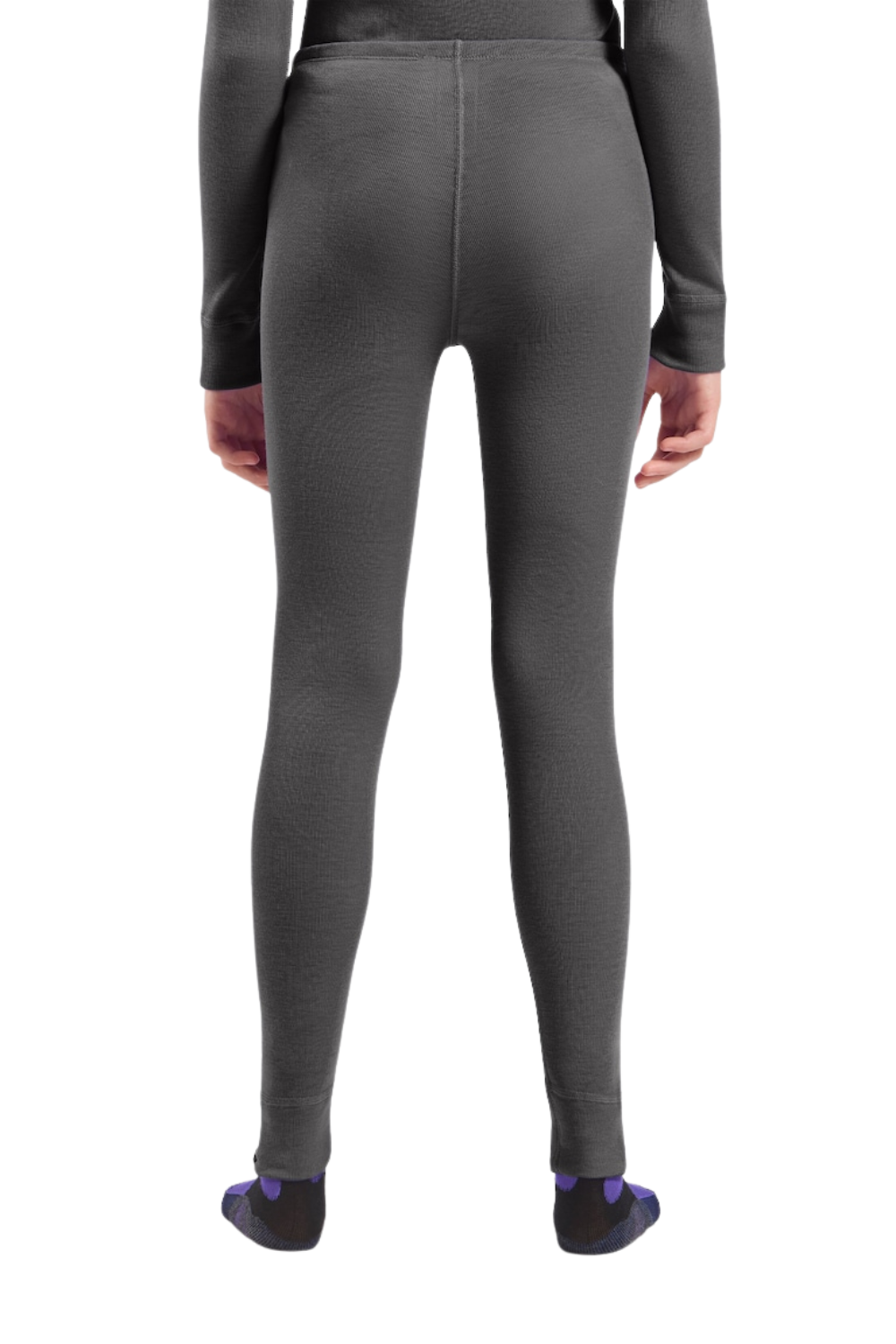Odlo Active Warm Kids Base Layer Pants Steel Grey Melange