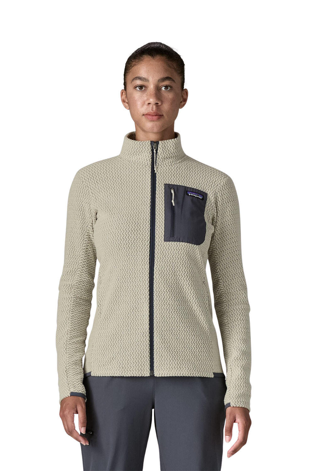 Patagonia Womens R1 Air Fleece Jacket Wool White