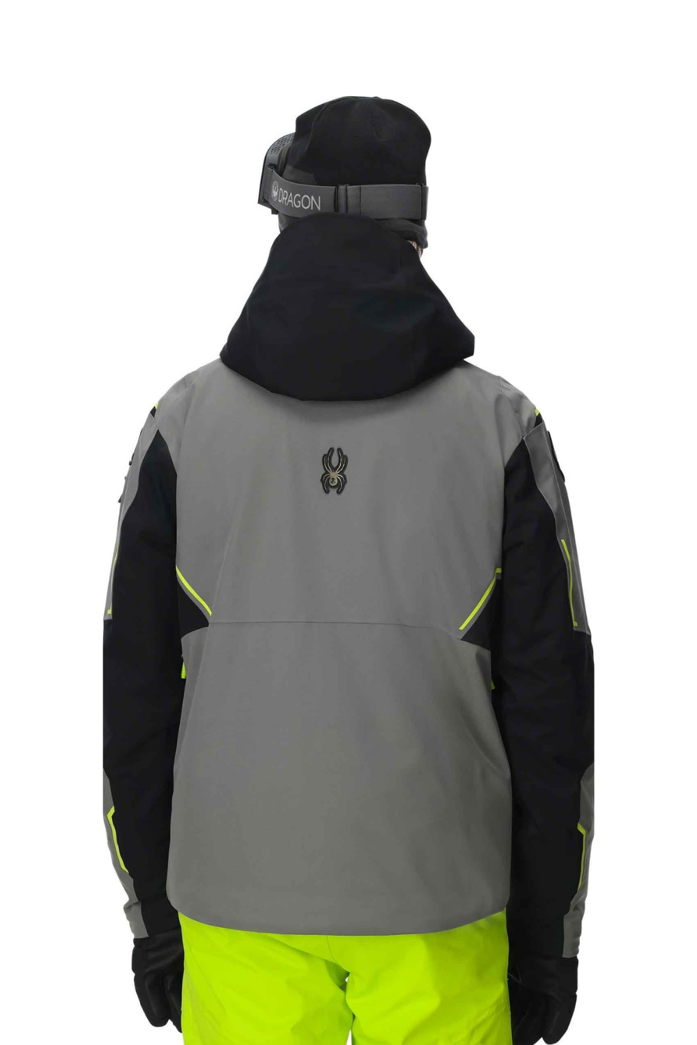 Spyder Mens Titan Insulated Snow Jacket Black/Grey