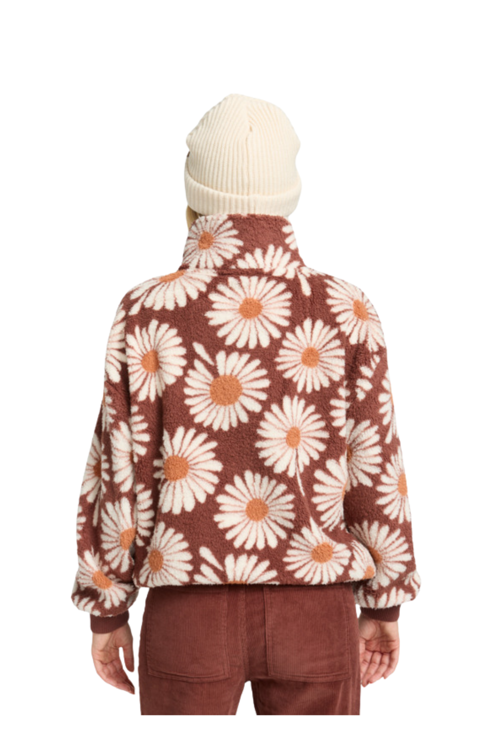 Billabong Time Off Half Zip Polar Fleece Espresso