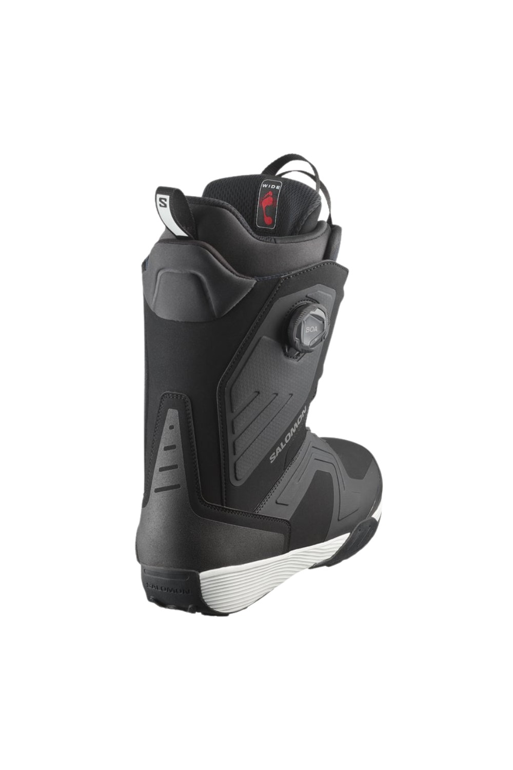 Salomon Dialogue Dual Boa Wide Mens Snowboard Boots Black